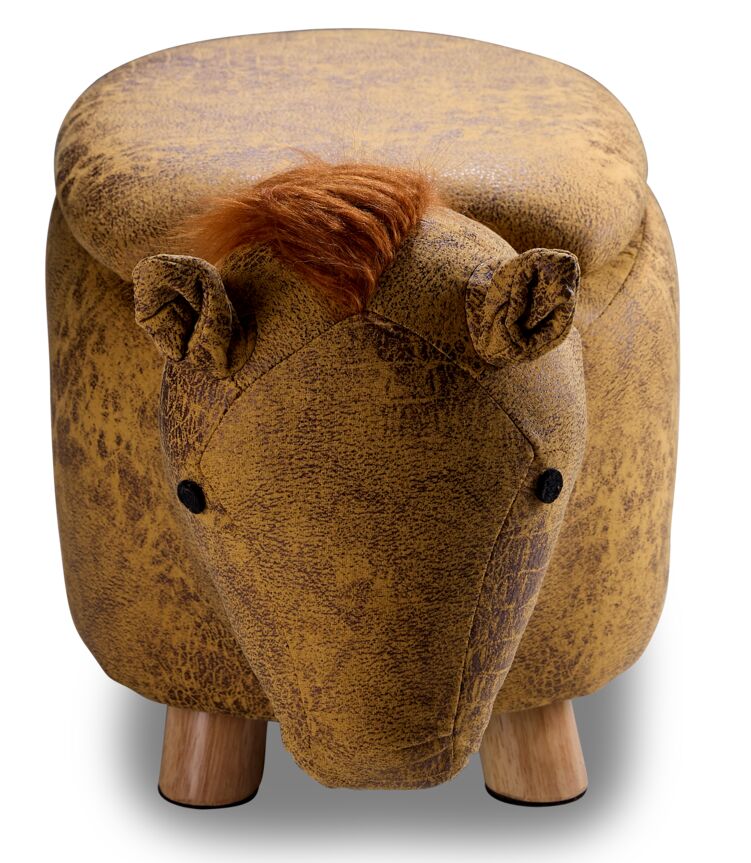 Zoo Companions Horse Storage Ottoman - Yellow - Image 3