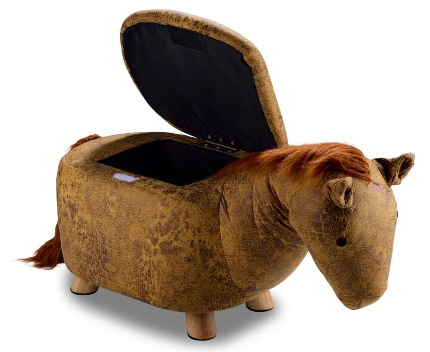 Zoo Companions Horse Storage Ottoman - Yellow - Image 4