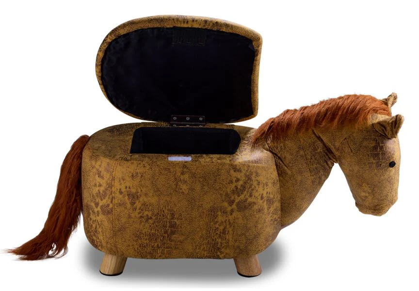 Zoo Companions Horse Storage Ottoman - Yellow - Image 5