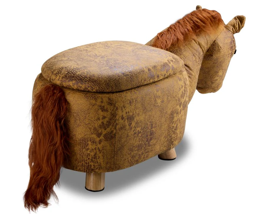 Zoo Companions Horse Storage Ottoman - Yellow - Image 6