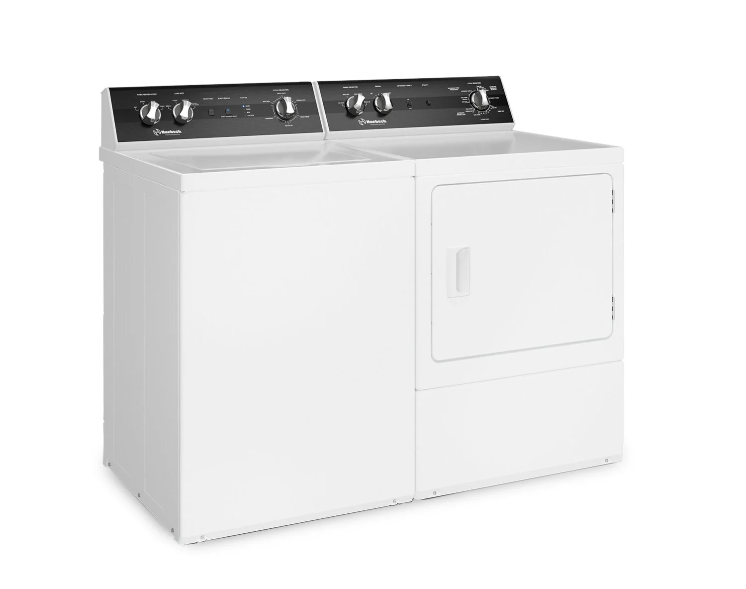 Huebsch 3.2 Cu. Ft. Top-Load Washer and 7 Cu. Ft. Electric Dryer - White - TR5104WN /DR5102WE - Image 2