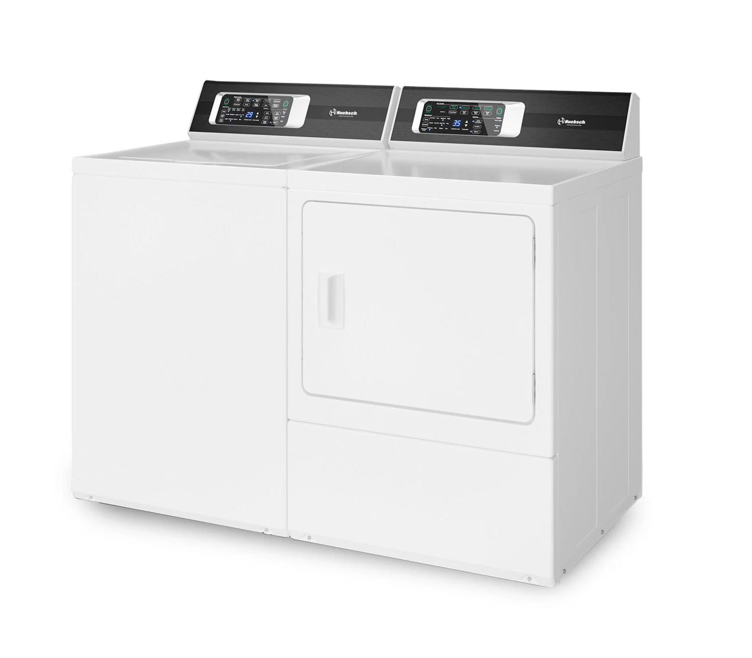 Huebsch 3.2 Cu. Ft. Top-Load Washer and 7 Cu. Ft. Electric Dryer - White - TR7104WN /DR7102WE - Image 2