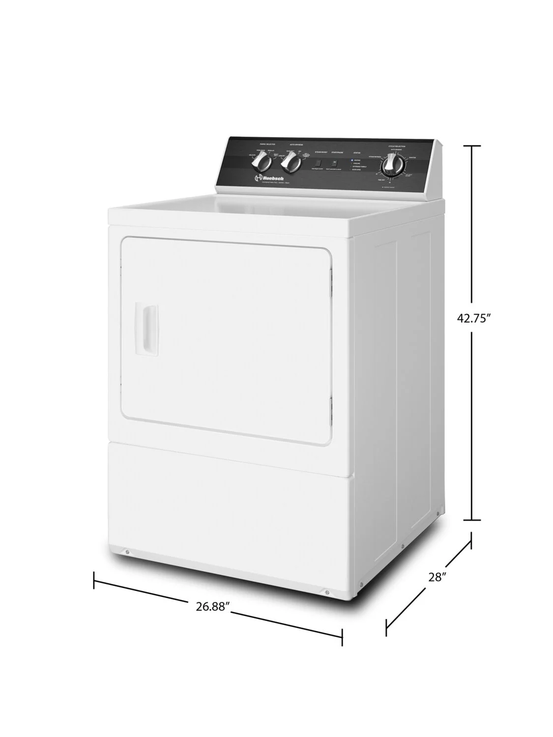 Huebsch 7 Cu. Ft. Gas Dryer with Steam - DR5102WG - Image 4