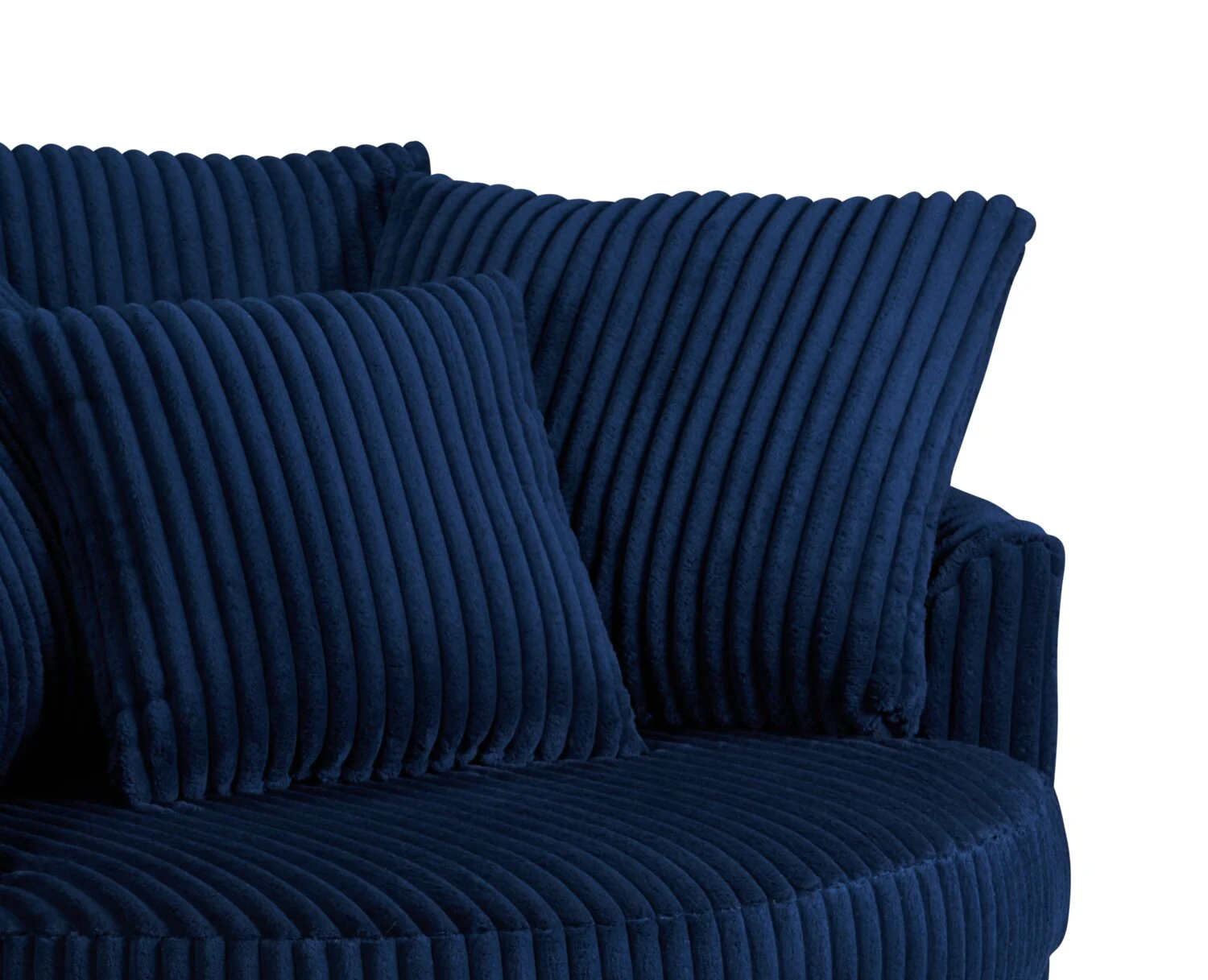 Huggins Chenille Cuddler Chair - Groove Midnight - Image 8