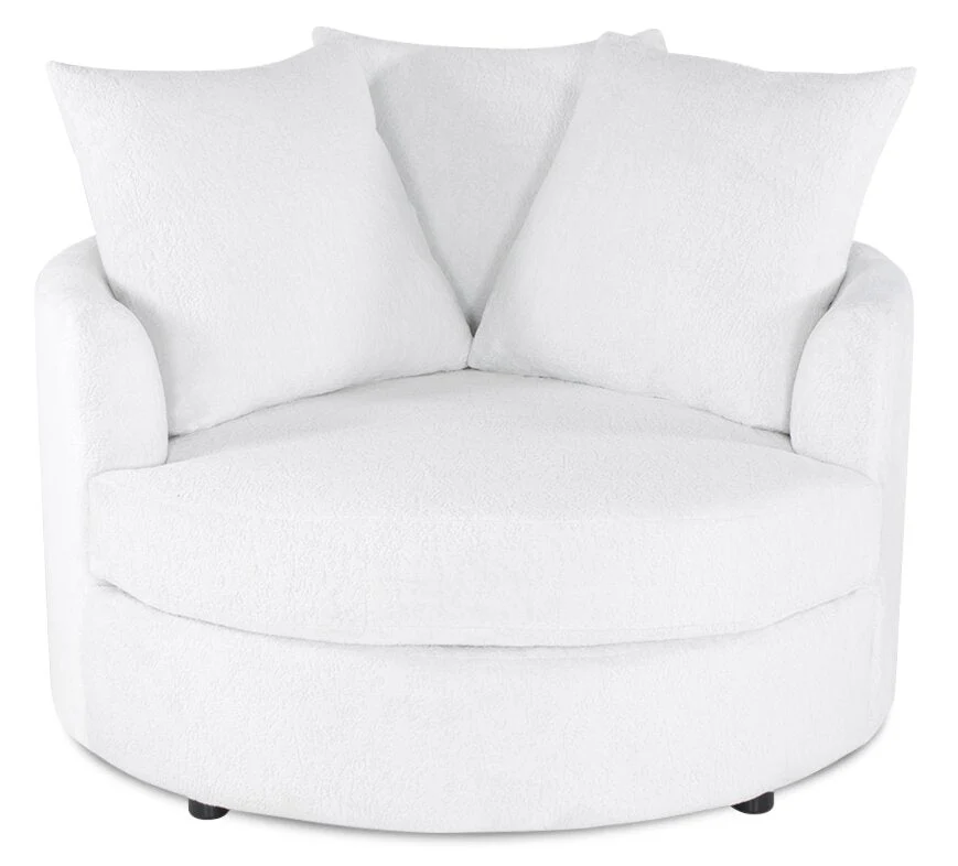 Huggins Chenille Cuddler Chair - Plush Heaven - Image 2