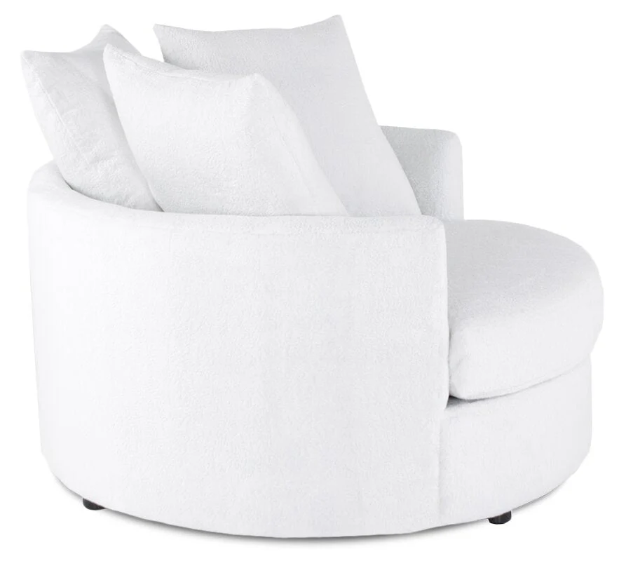 Huggins Chenille Cuddler Chair - Plush Heaven - Image 3