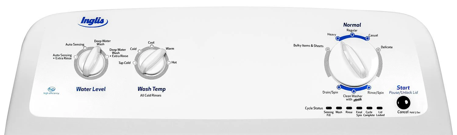 Inglis 4.0 Cu. Ft. Top-Load Washer and 6.5 Cu. Ft. Electric Dryer - White - Image 4