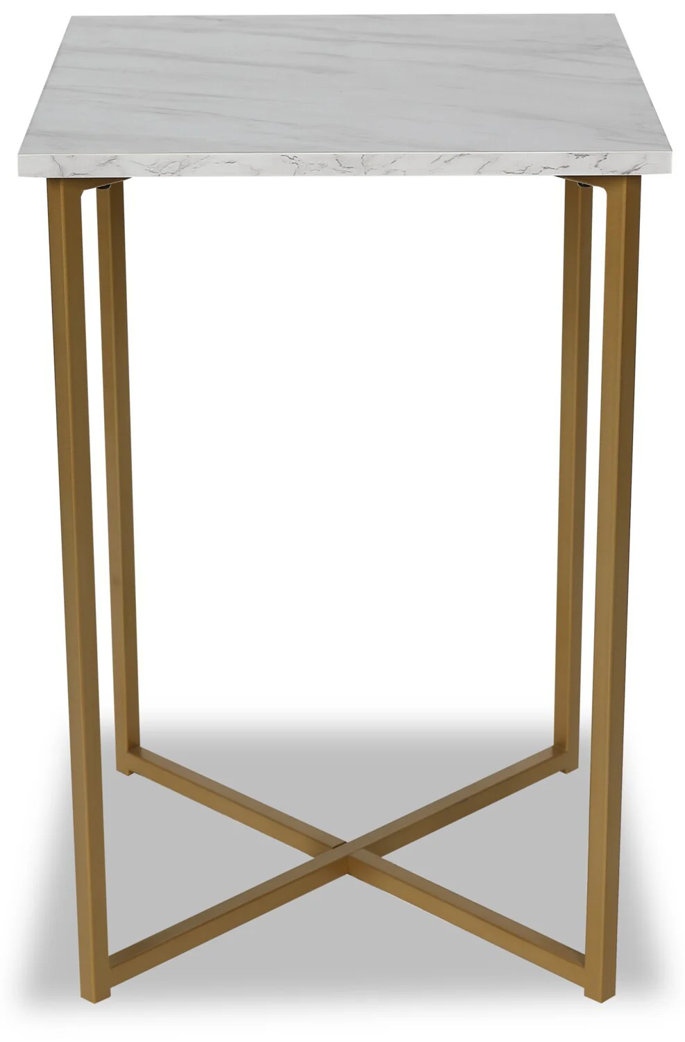 Irby Faux Marble Chairside Table - Image 2