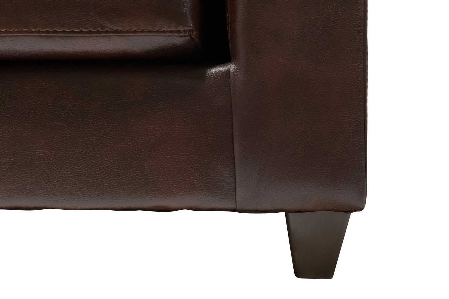 Irene 2-Piece Leath-Aire Left-Facing Sectional - Brown - Image 6