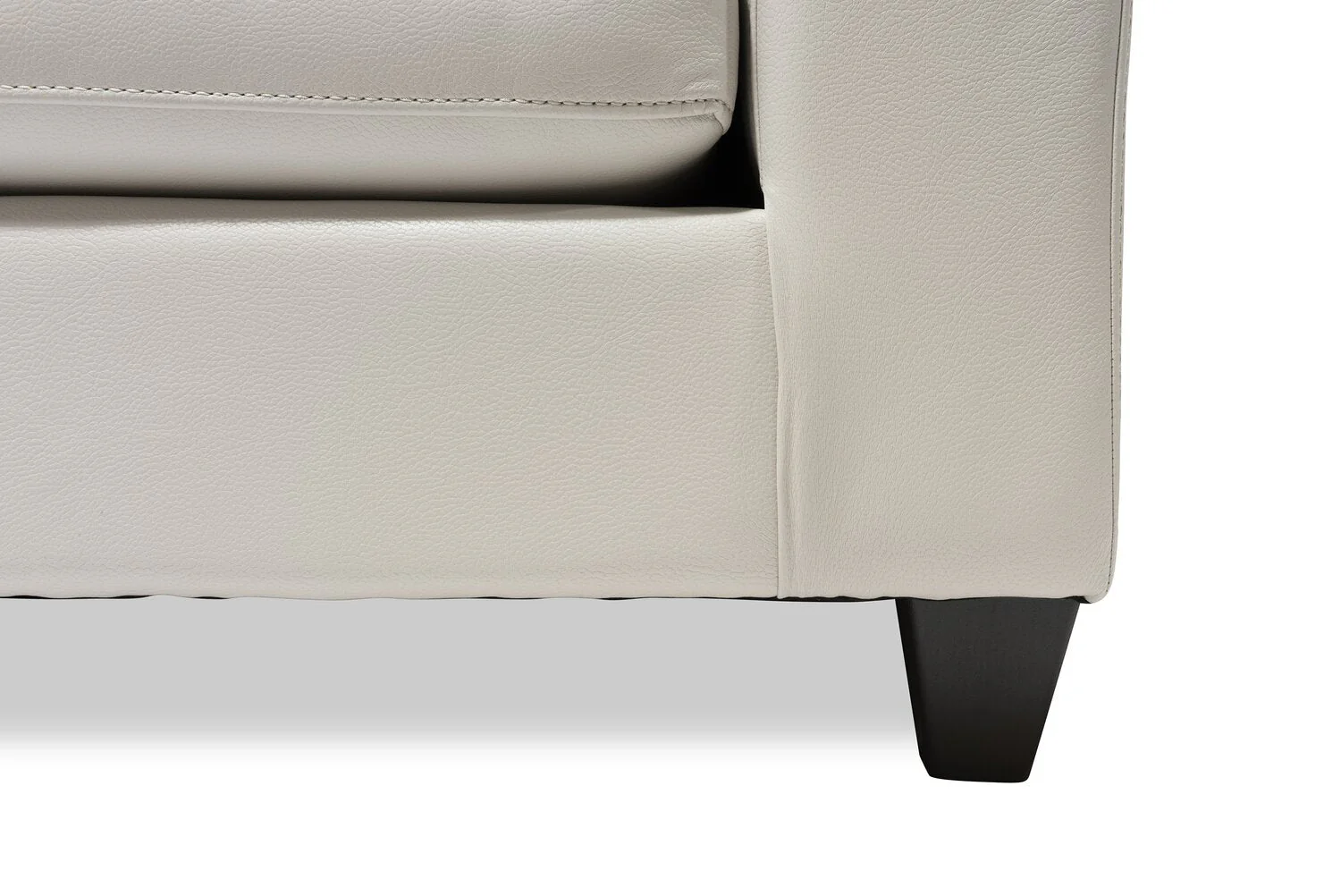 Irene 2-Piece Leath-Aire Right-Facing Sectional - Beige - Image 6