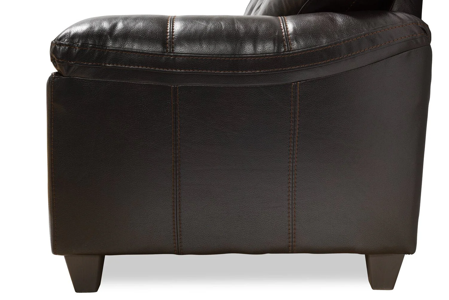 Irene Leath-Aire Loveseat - Blackberry - Image 4