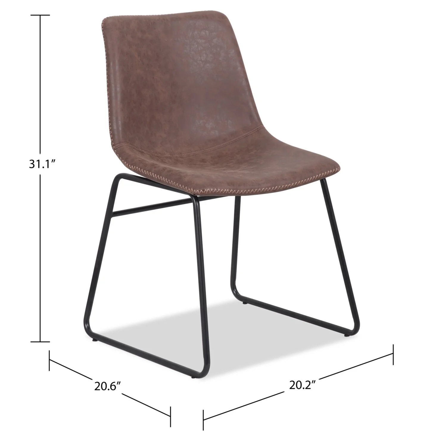 Irving 5-Piece Dining Set with Doiron Chairs - Brown - Image 10