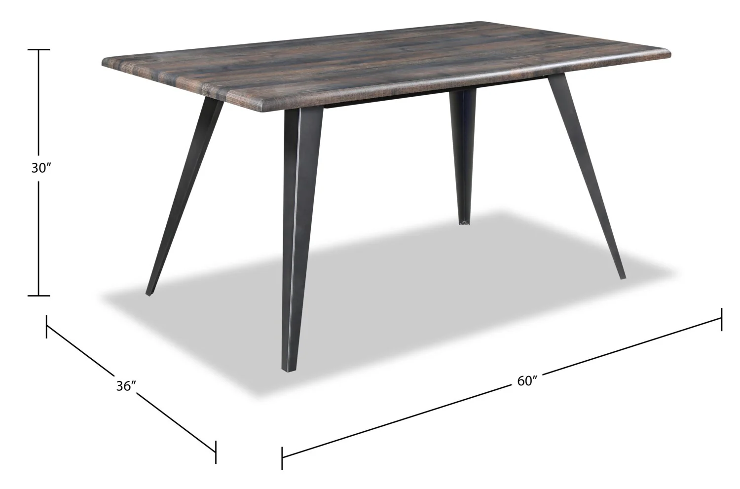 Irving 7-Piece Dining Set with Doiron Chairs - Grey - Image 8