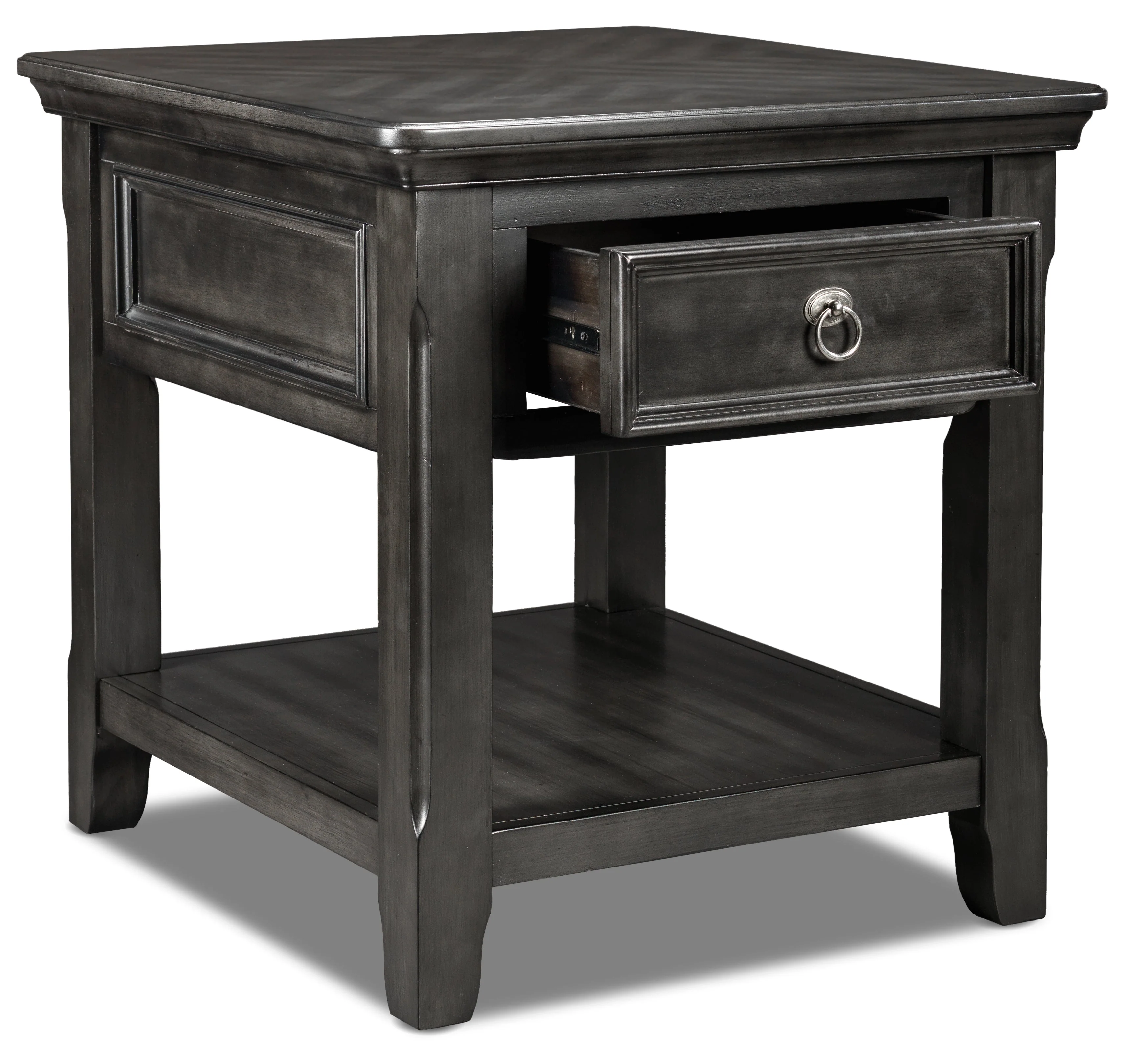 Isaias End Table - Grey - Image 2