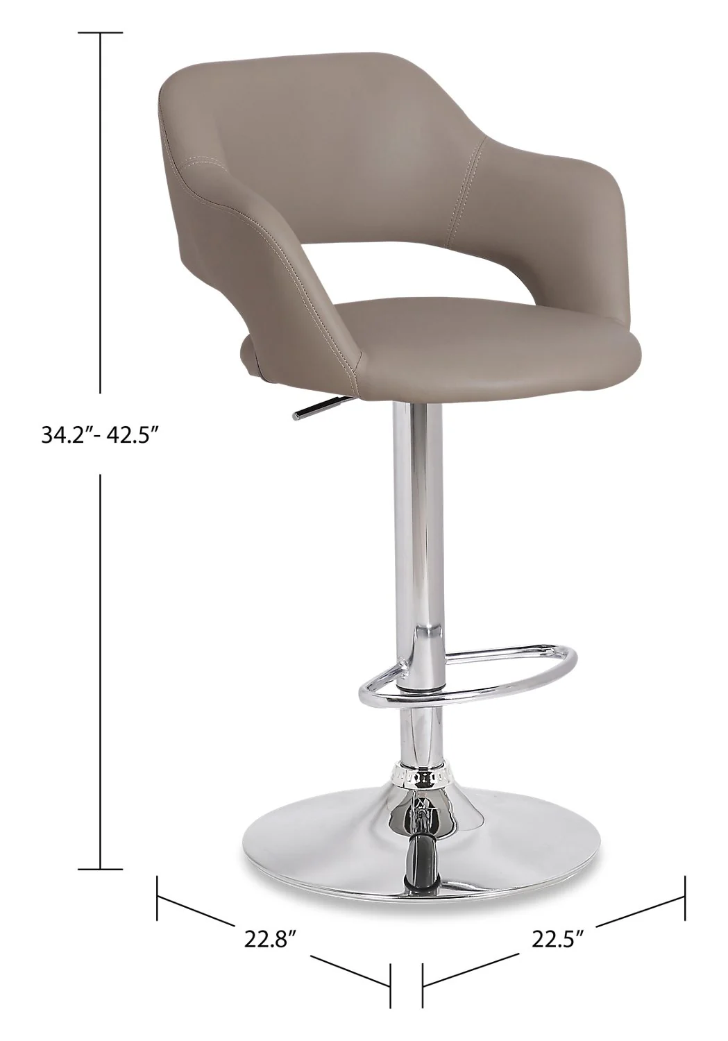 Jeanette Bar Stool - Beige - Image 6