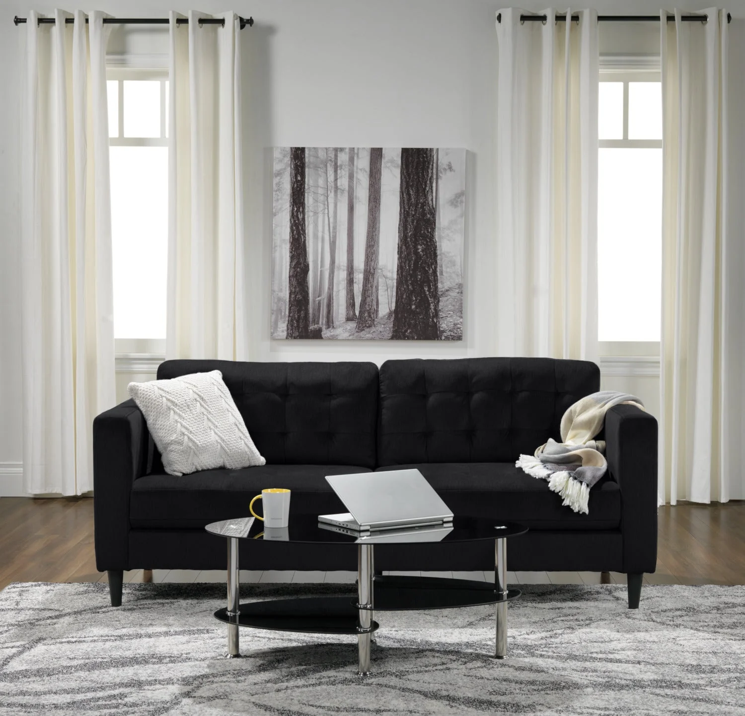 Julianstown Sofa and Chair Set - Charcoal - Image 7