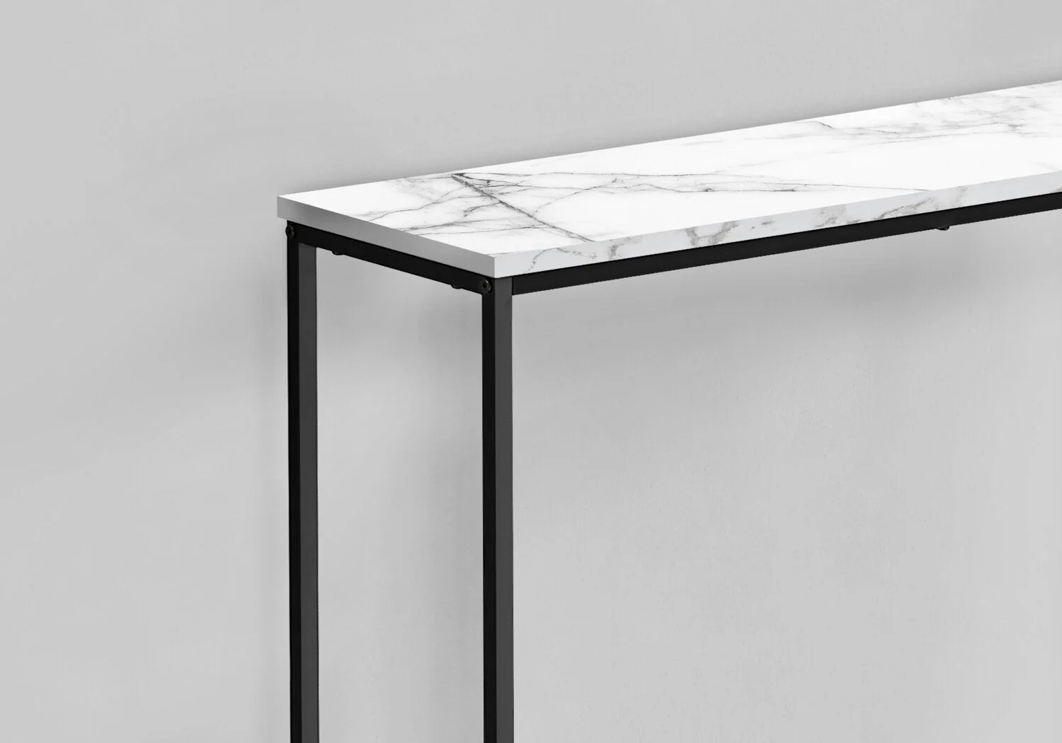 Julien Sofa Table - White Marble-Look - Image 4