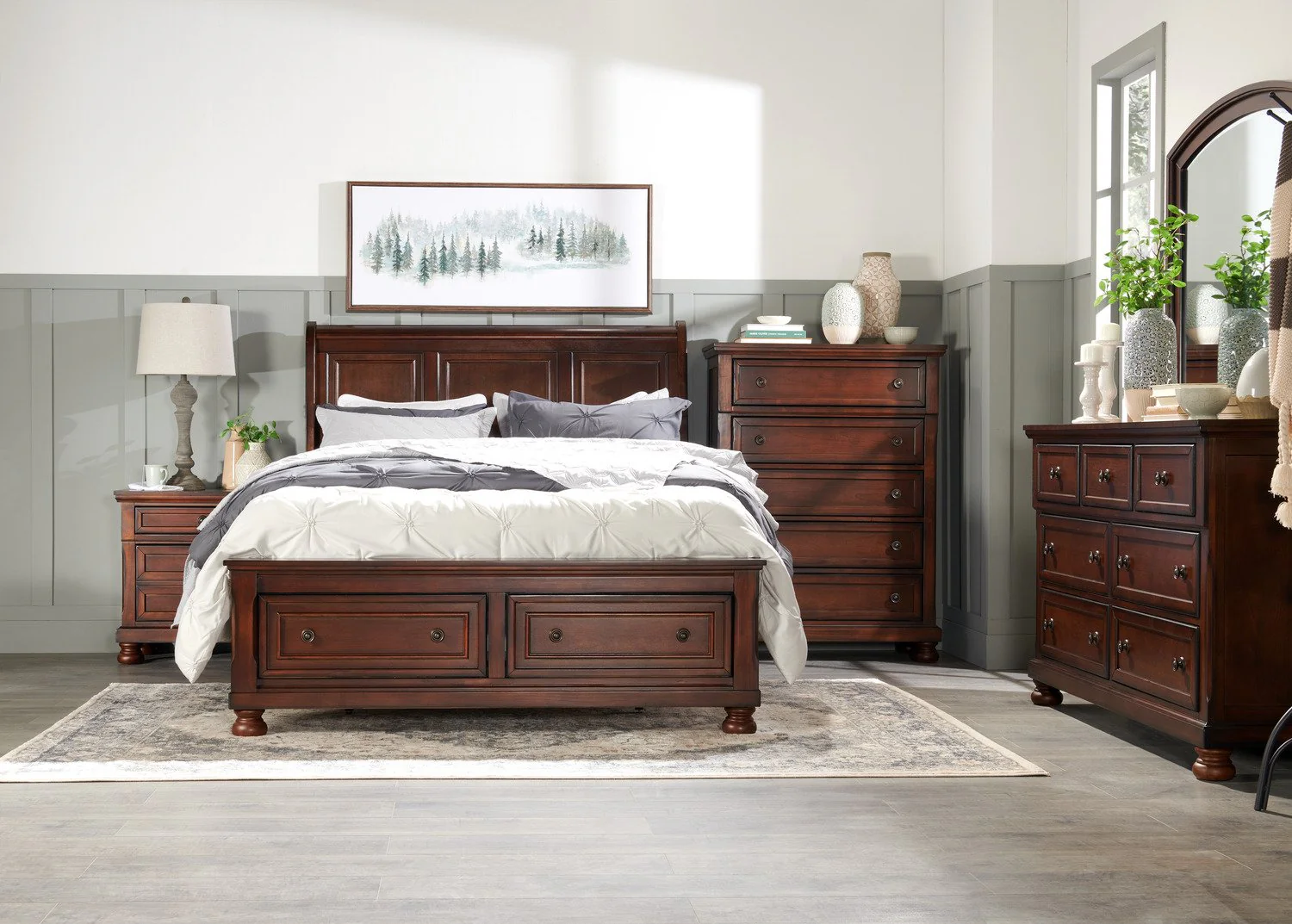 Kai Light Grey 3-Piece Full/Queen Comforter Set - Image 13