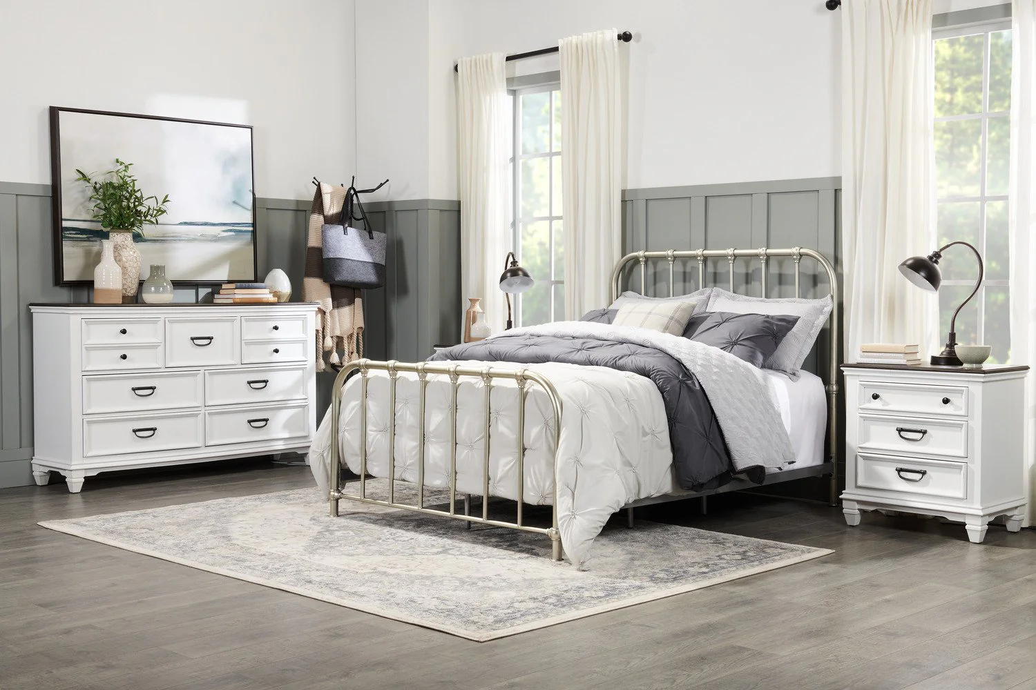 Kai Light Grey 3-Piece Full/Queen Comforter Set - Image 14