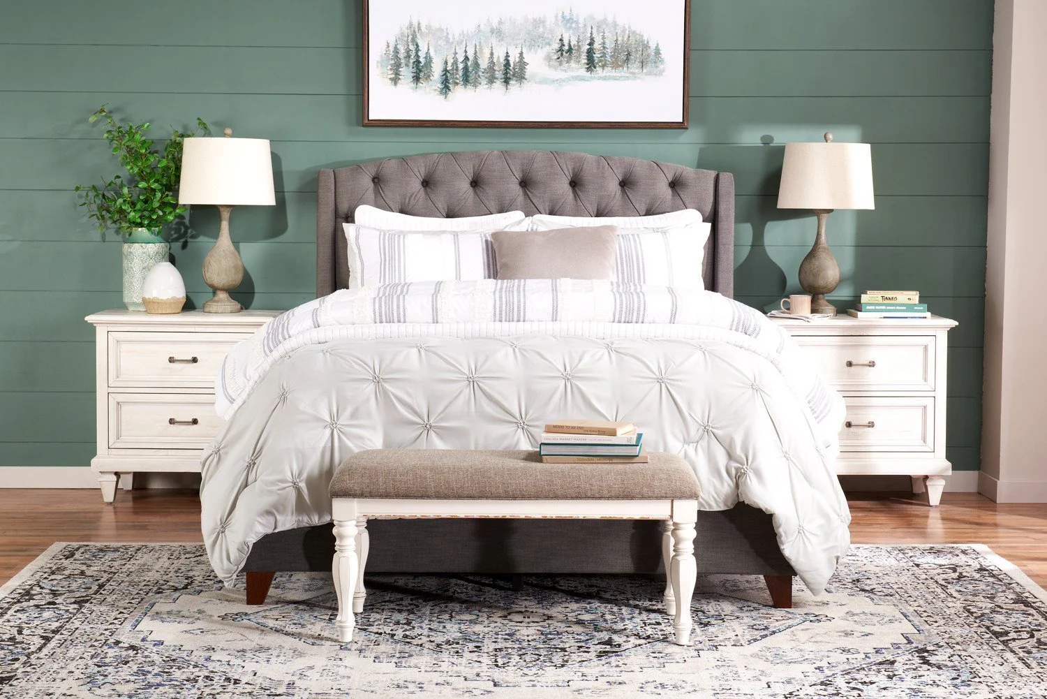 Kai Light Grey 3-Piece Full/Queen Comforter Set - Image 9
