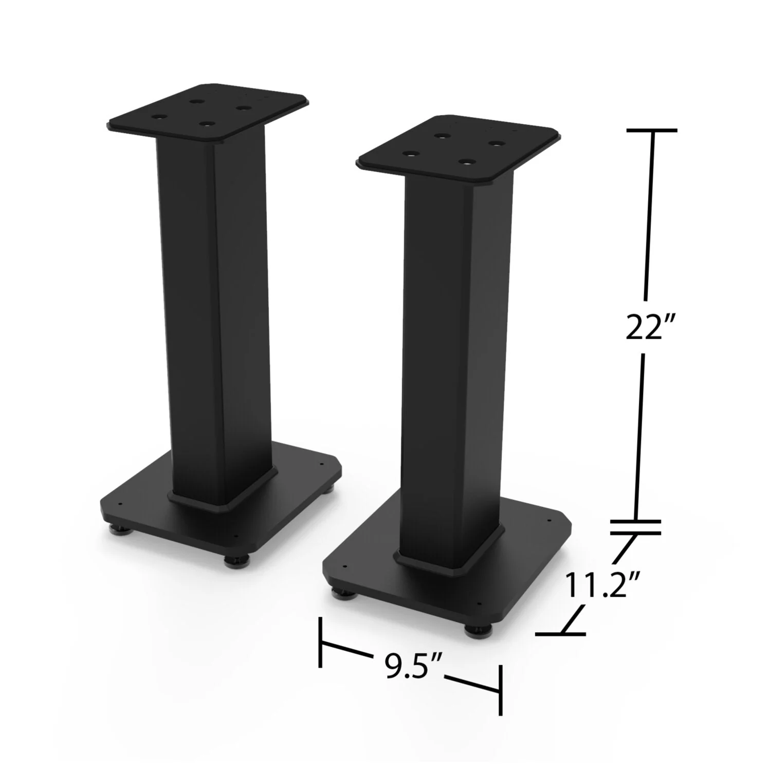 Kanto Living 22" SX Fillable Speaker Floor Stands - SX22 - Image 11