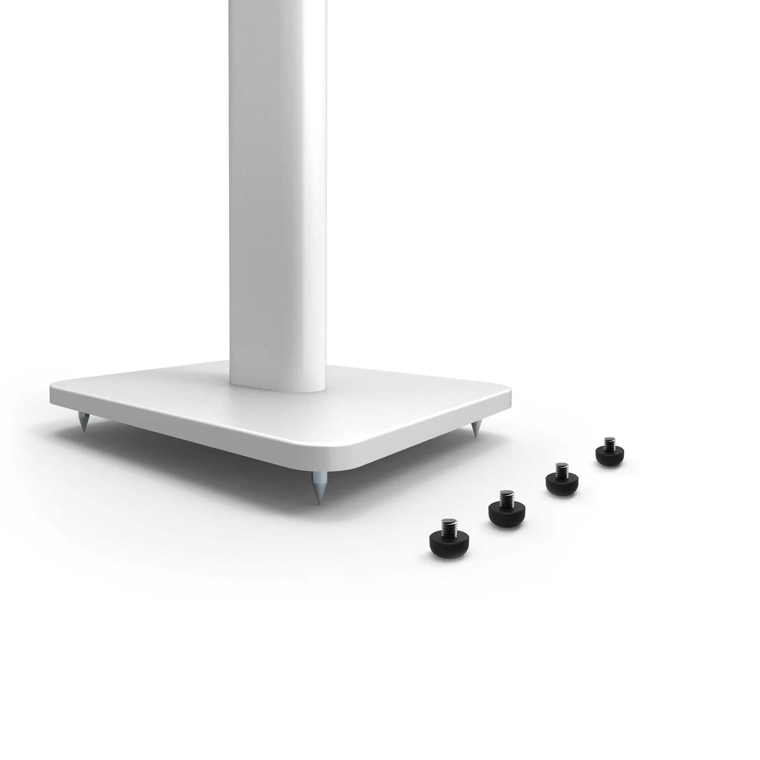 Kanto SP32PLW 32" Tall Bookshelf Speaker Floor Stands with Intragrated Cable Management, White - Image 4