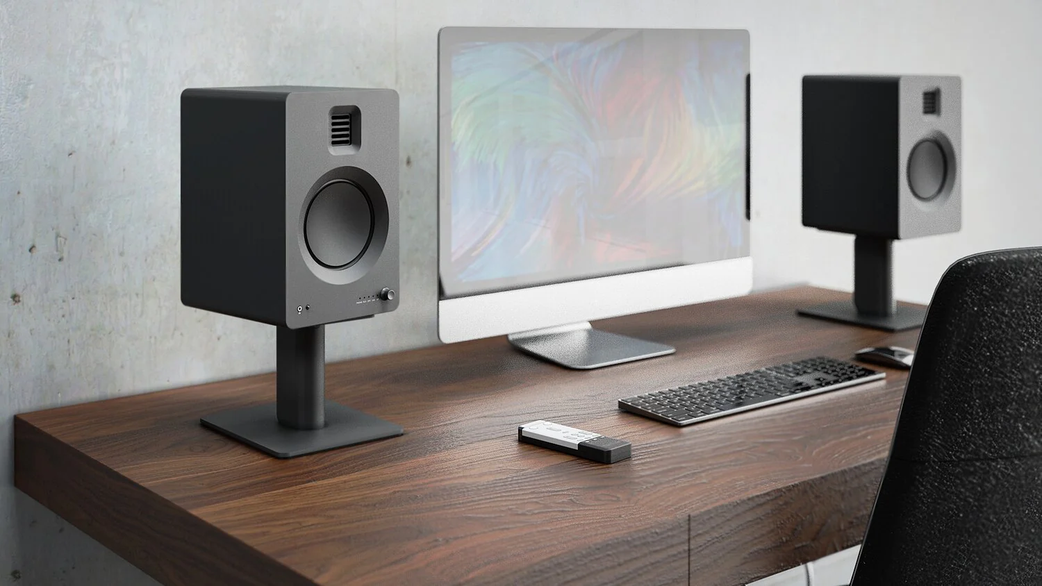 Kanto SP6HD 6" Speaker Stands with Integrated Cable Management - Black - Image 6