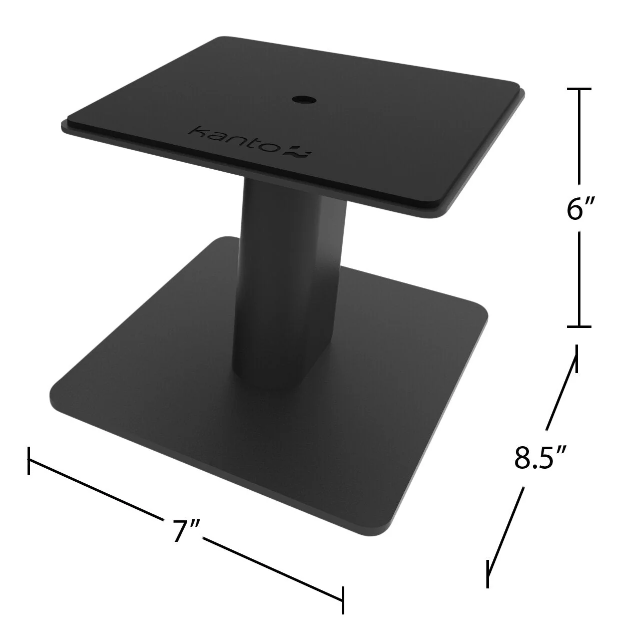 Kanto SP6HD 6" Speaker Stands with Integrated Cable Management - Black - Image 7