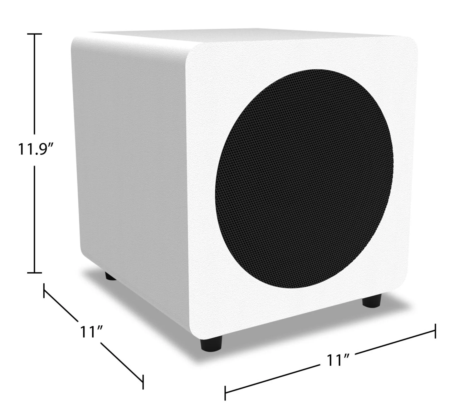 Kanto SUB8 300W 8" Sealed Powered Subwoofer - White - Image 4