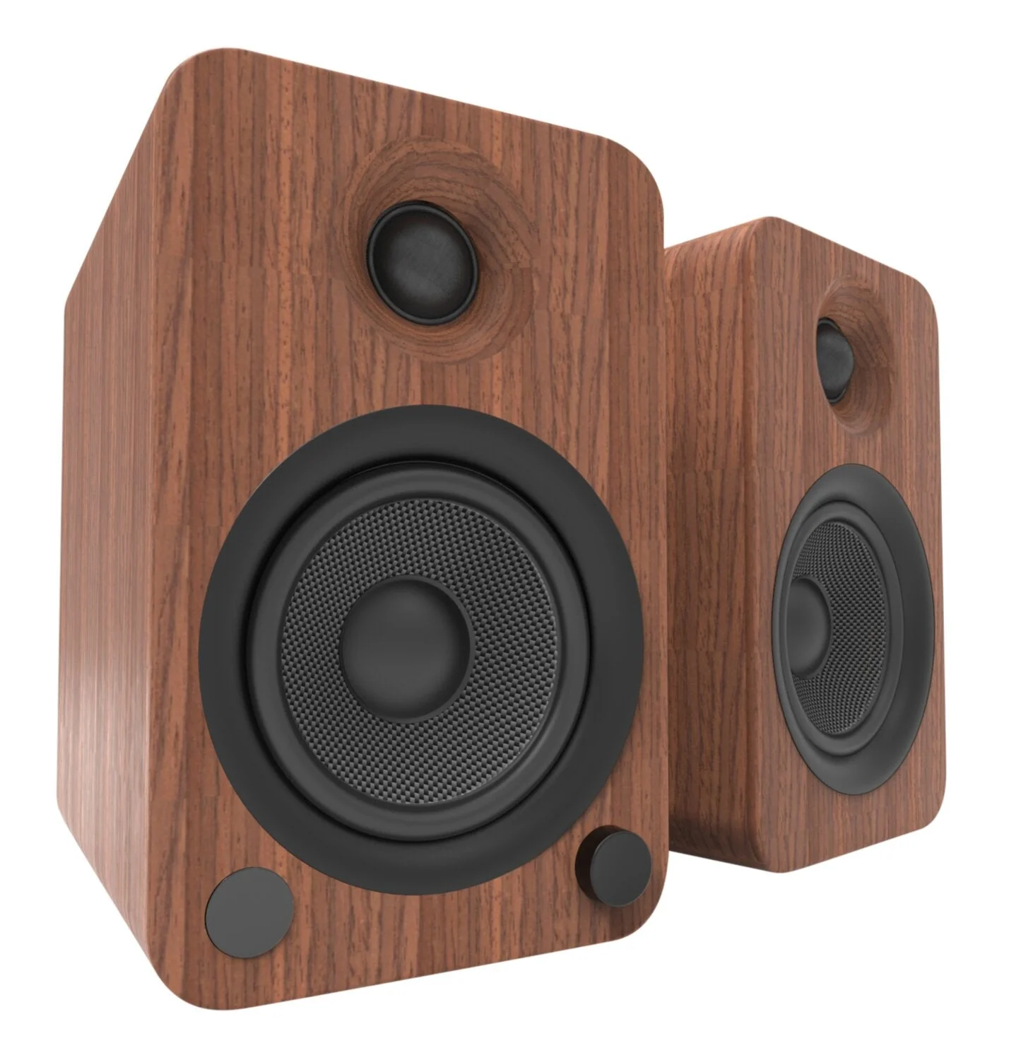 Kanto YU4 Powered Speakers with Bluetooth® and Phono Preamp - Walnut - Image 2