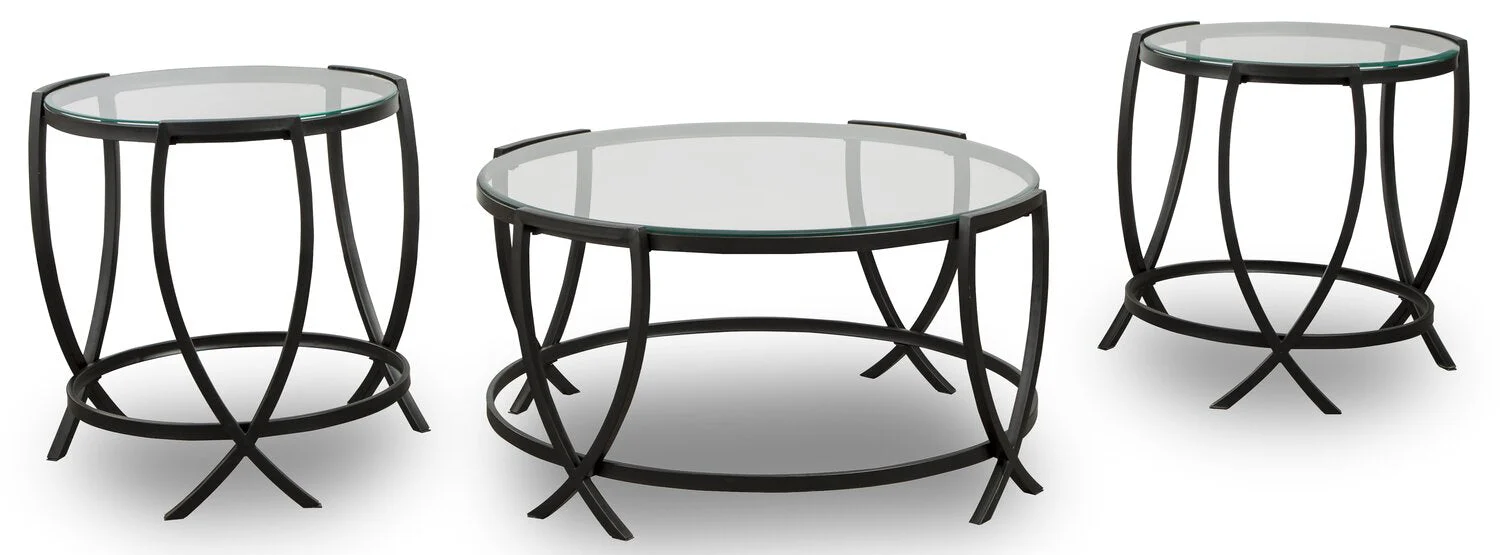 Karbay 3-Piece Coffee and Two End Tables Package - Image 2