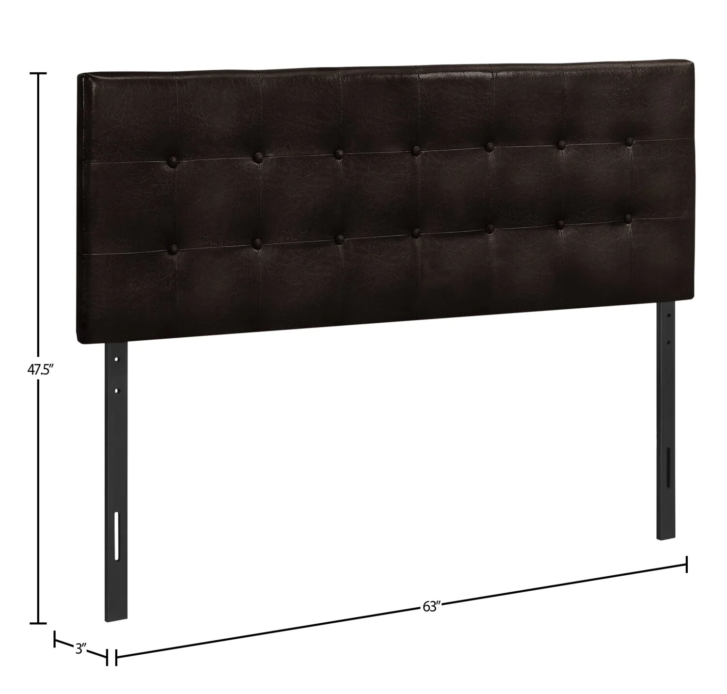 Karval Queen Headboard - Brown - Image 4