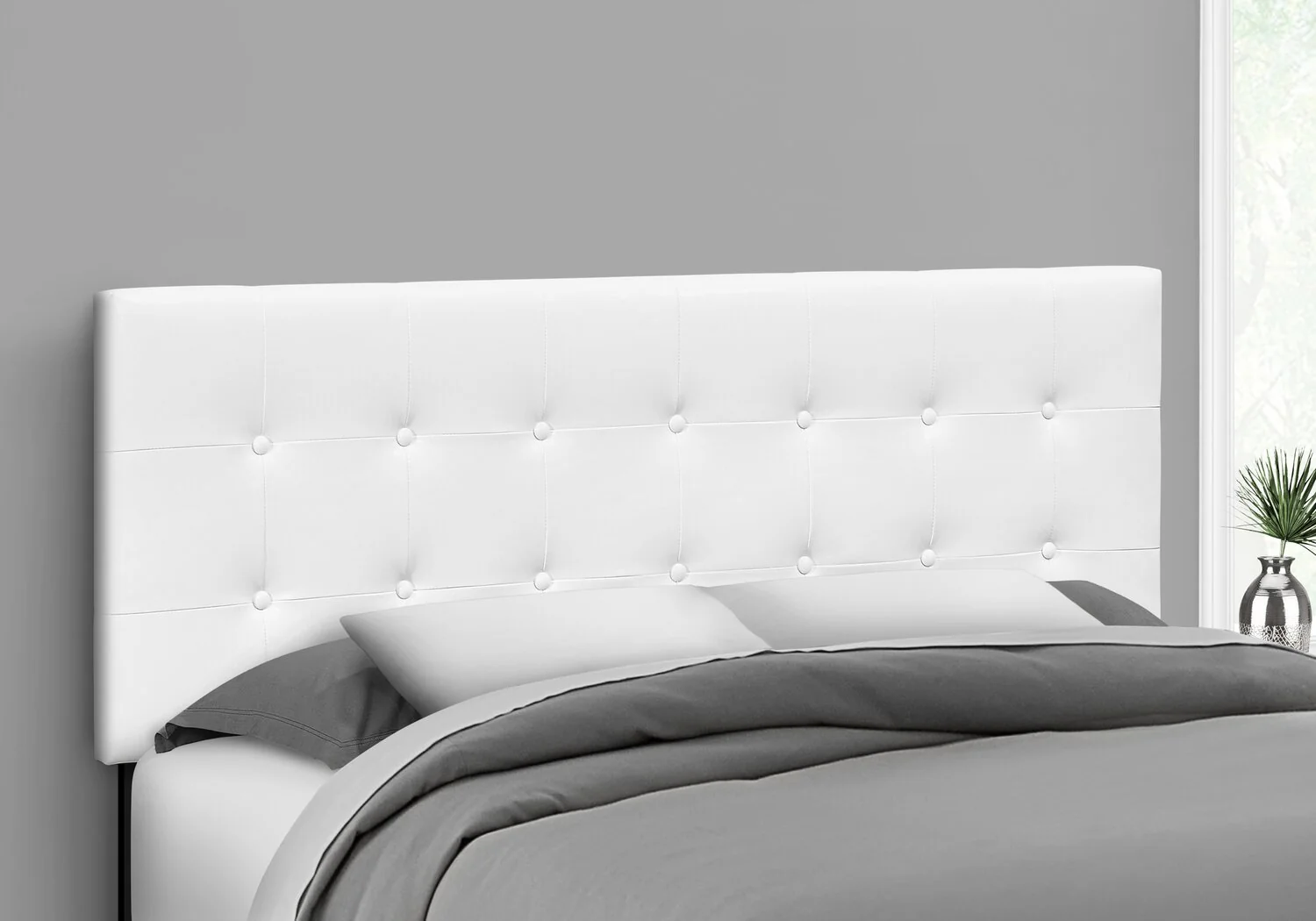 Karval Queen Headboard - White - Image 2