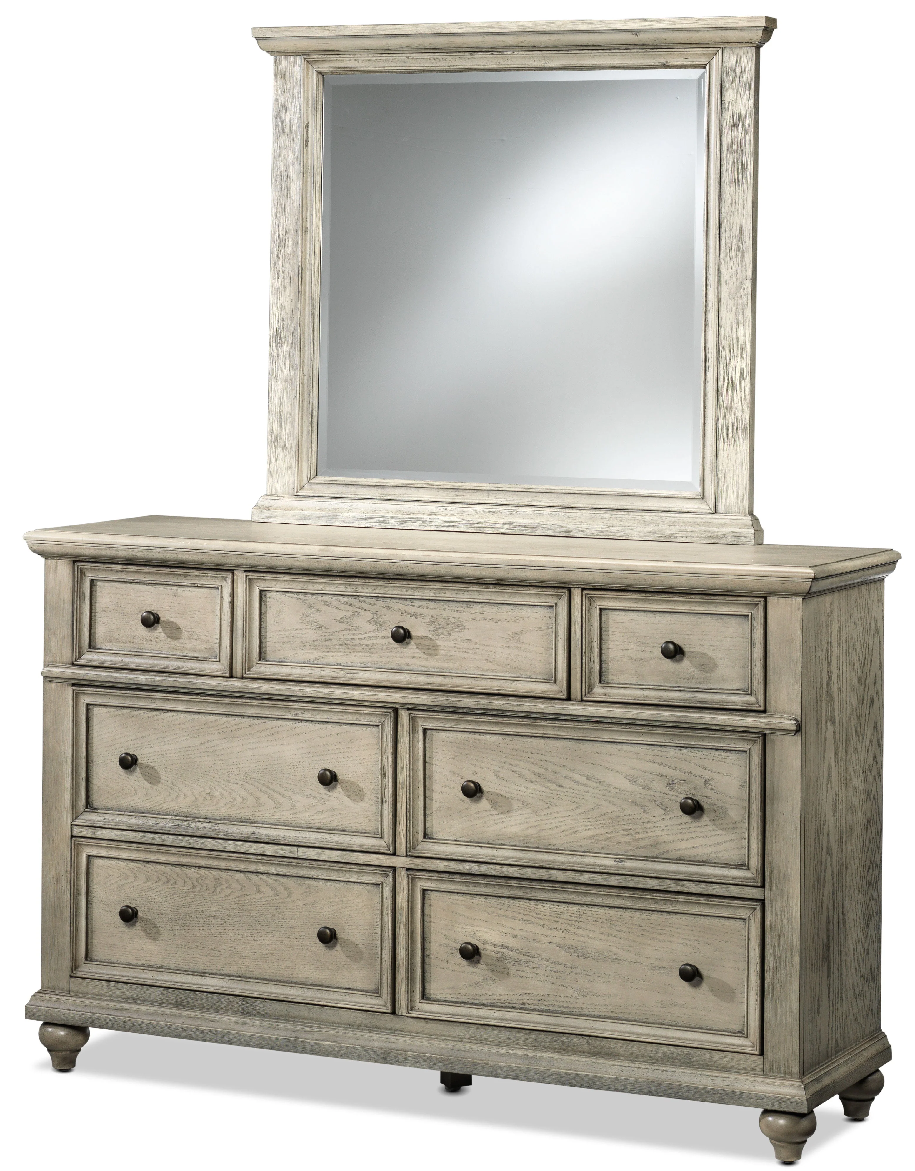 Kathleen 6-Piece Queen Bedroom Set - Oak - Image 3