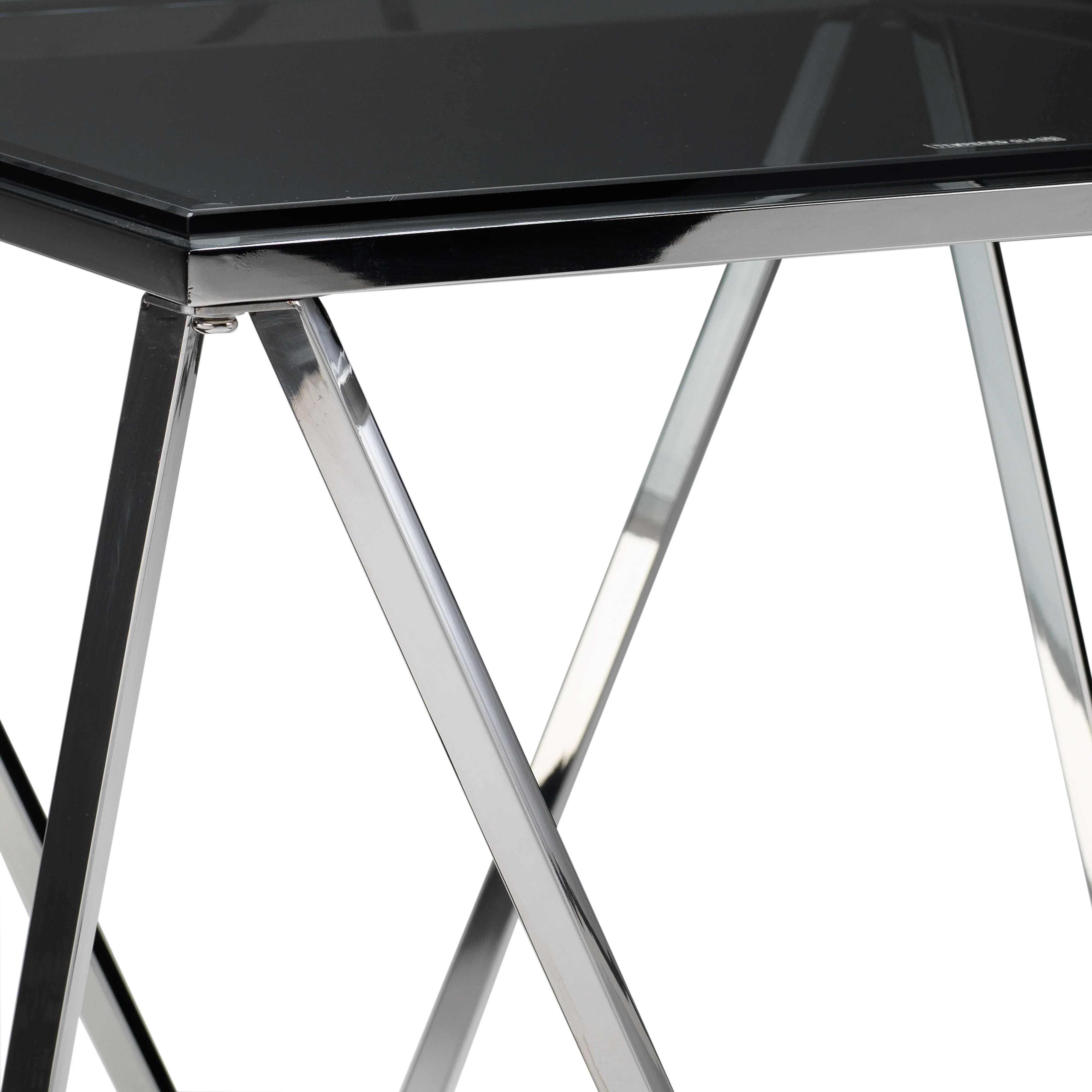 Kieran Coffee Table - Silver/Black - Image 6