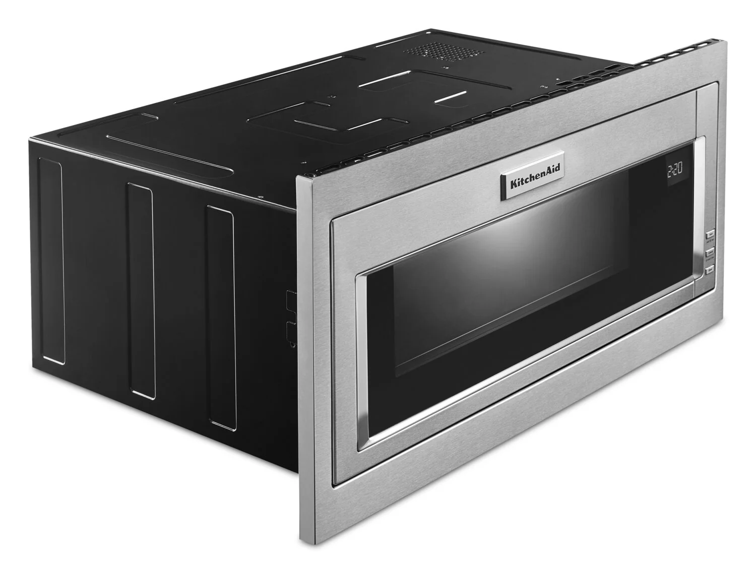 KitchenAid 1.1 Cu. Ft. Built-In Low Profile Microwave and Slim Trim Kit - YKMBT5011KS - Image 2
