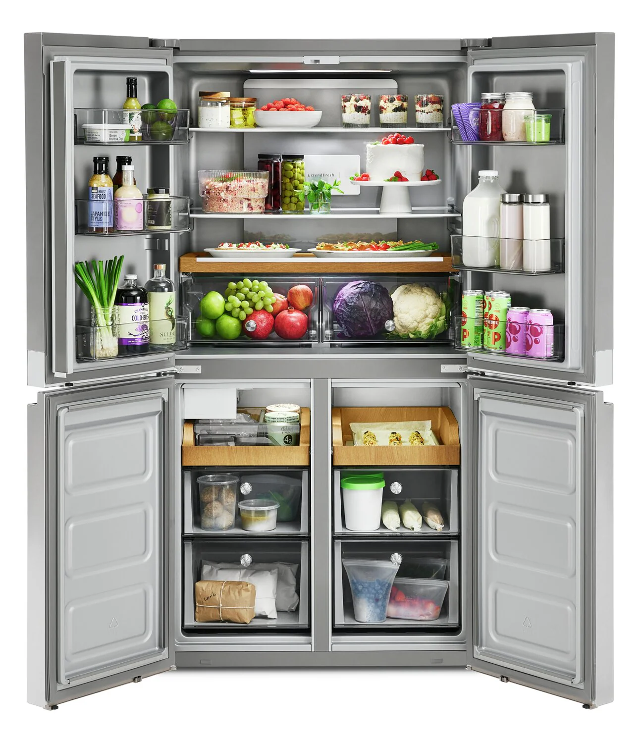 KitchenAid 19.4 Cu. Ft. Counter-Depth 4-Door Refrigerator - KRQC506MPS - Image 6