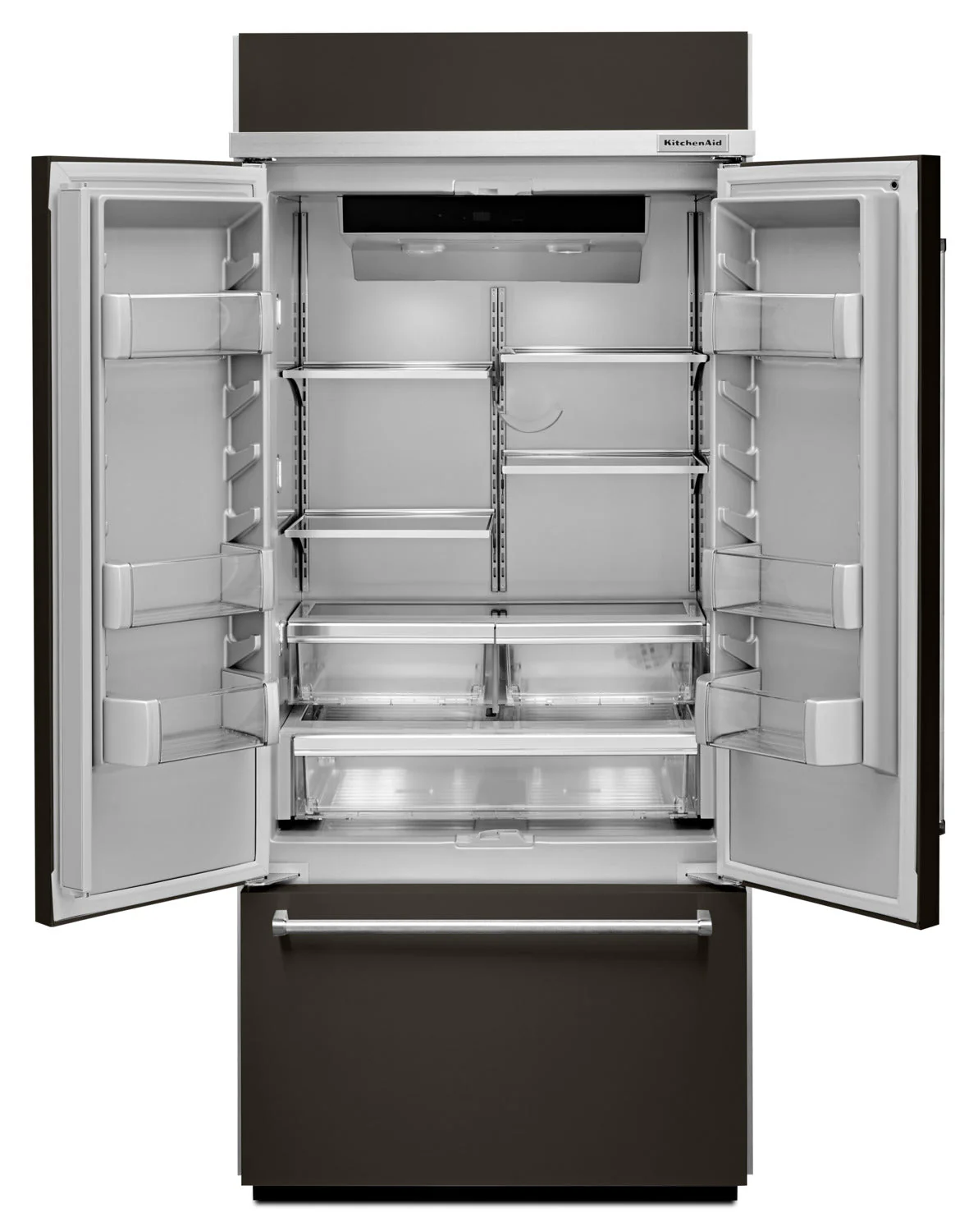 KitchenAid 20.8 Cu. Ft. Built-In French-Door Refrigerator - KBFN506EBS - Image 2