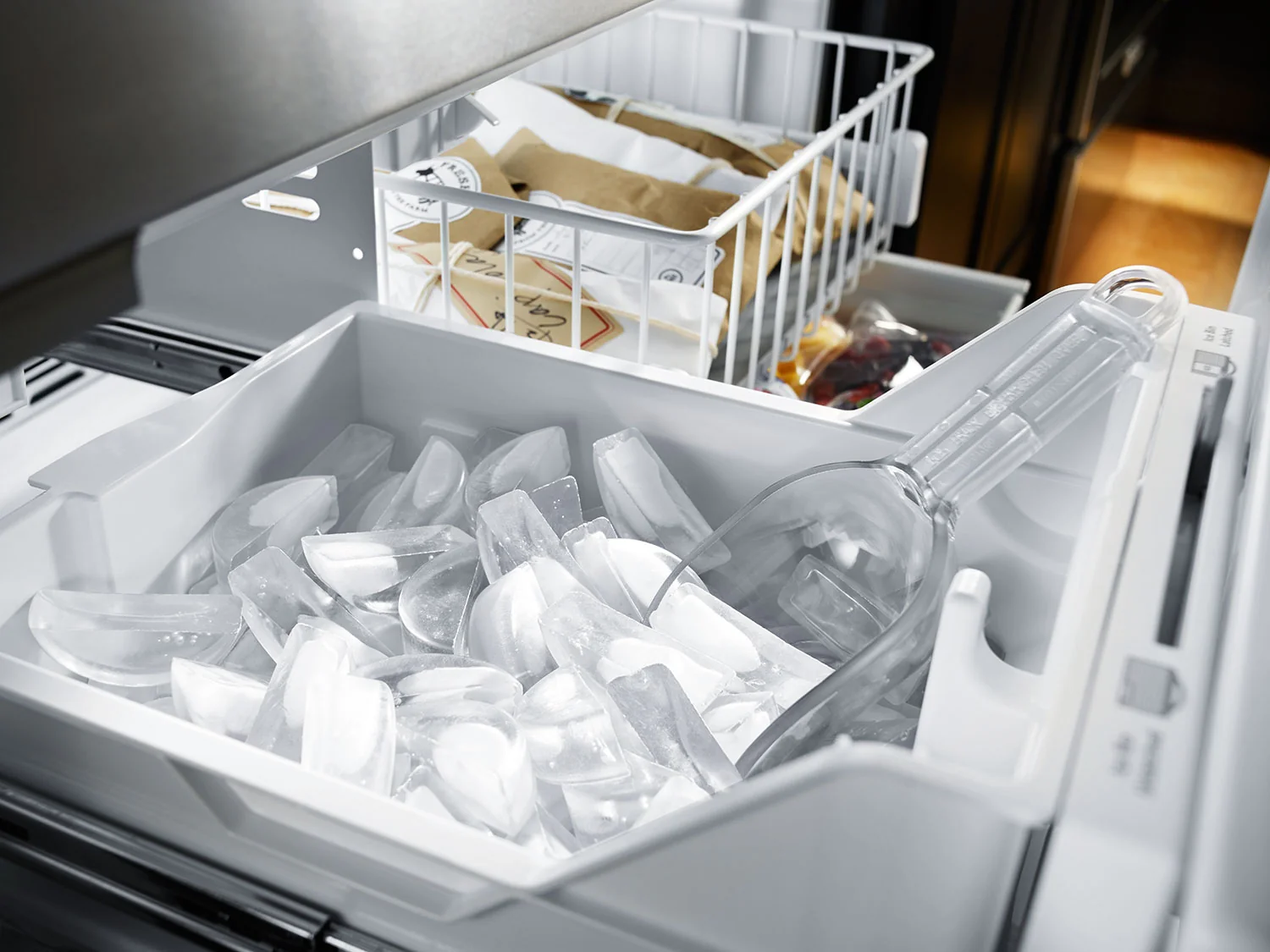 KitchenAid 22 Cu. Ft. French Door Refrigerator with Interior Dispenser - Stainless Steel - Image 6
