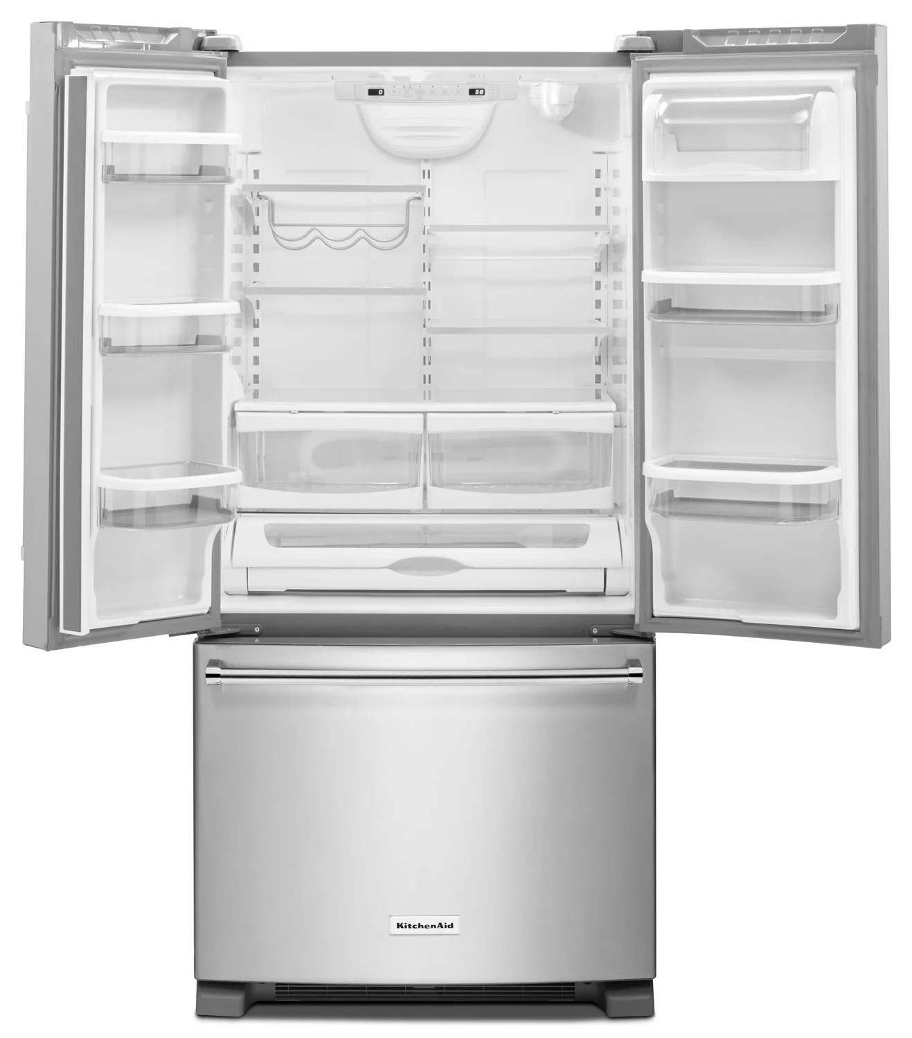 KitchenAid 22.1 Cu. Ft. French Door Refrigerator with Interior Water Dispenser - Stainless Steel - Image 3