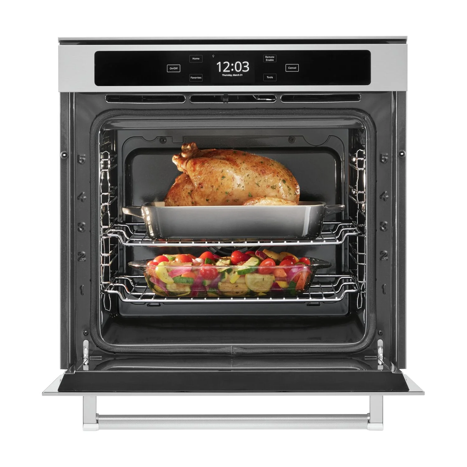 KitchenAid 2.9 Cu. Ft. Single Wall Oven with True Convection - YKOSC504PPS - Image 5