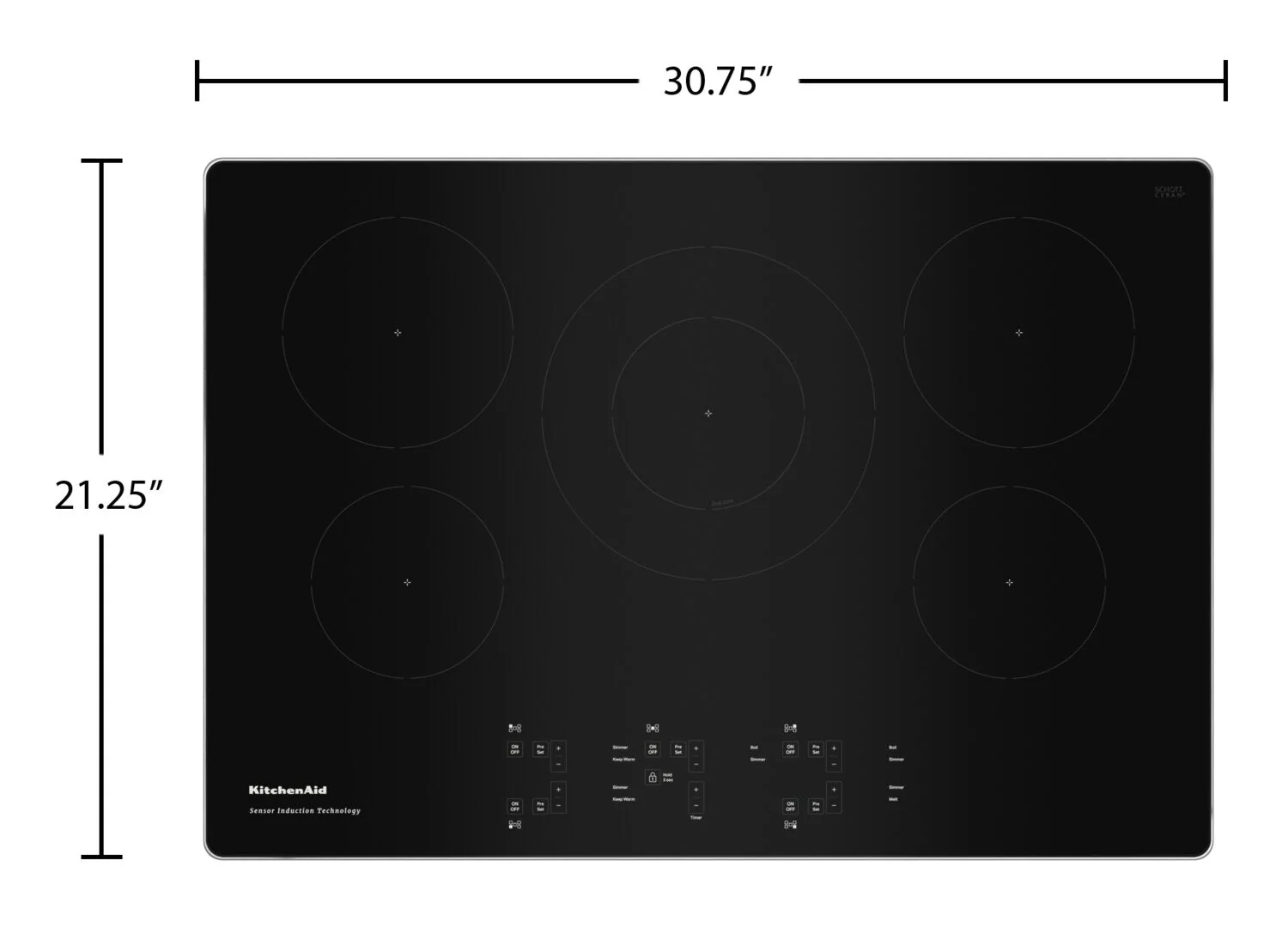 KitchenAid 30" Sensor Induction Cooktop - KCIG550JSS - Image 5