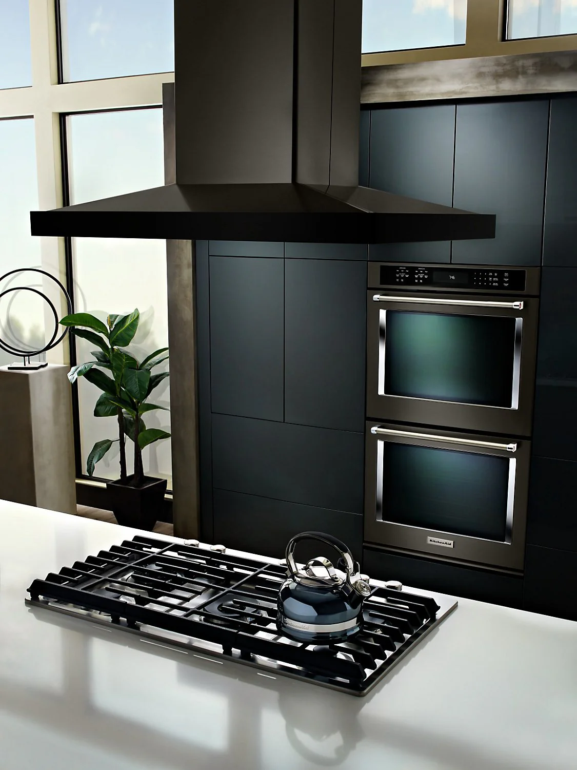 KitchenAid 36" Island-Mount Canopy Range Hood - KVIB606DBS - Image 3
