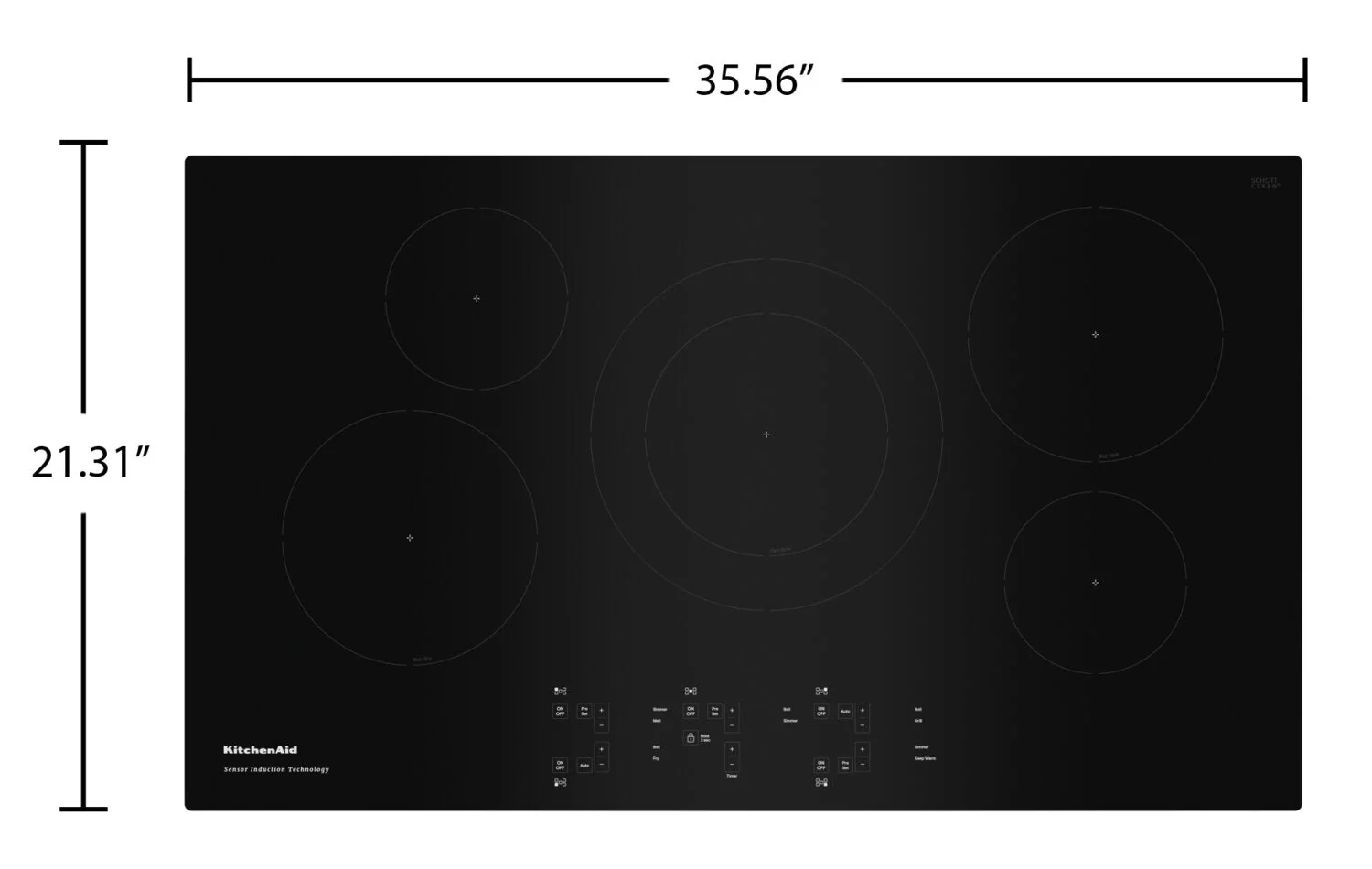 KitchenAid 36" Sensor Induction Cooktop - KCIG556JBL - Image 6