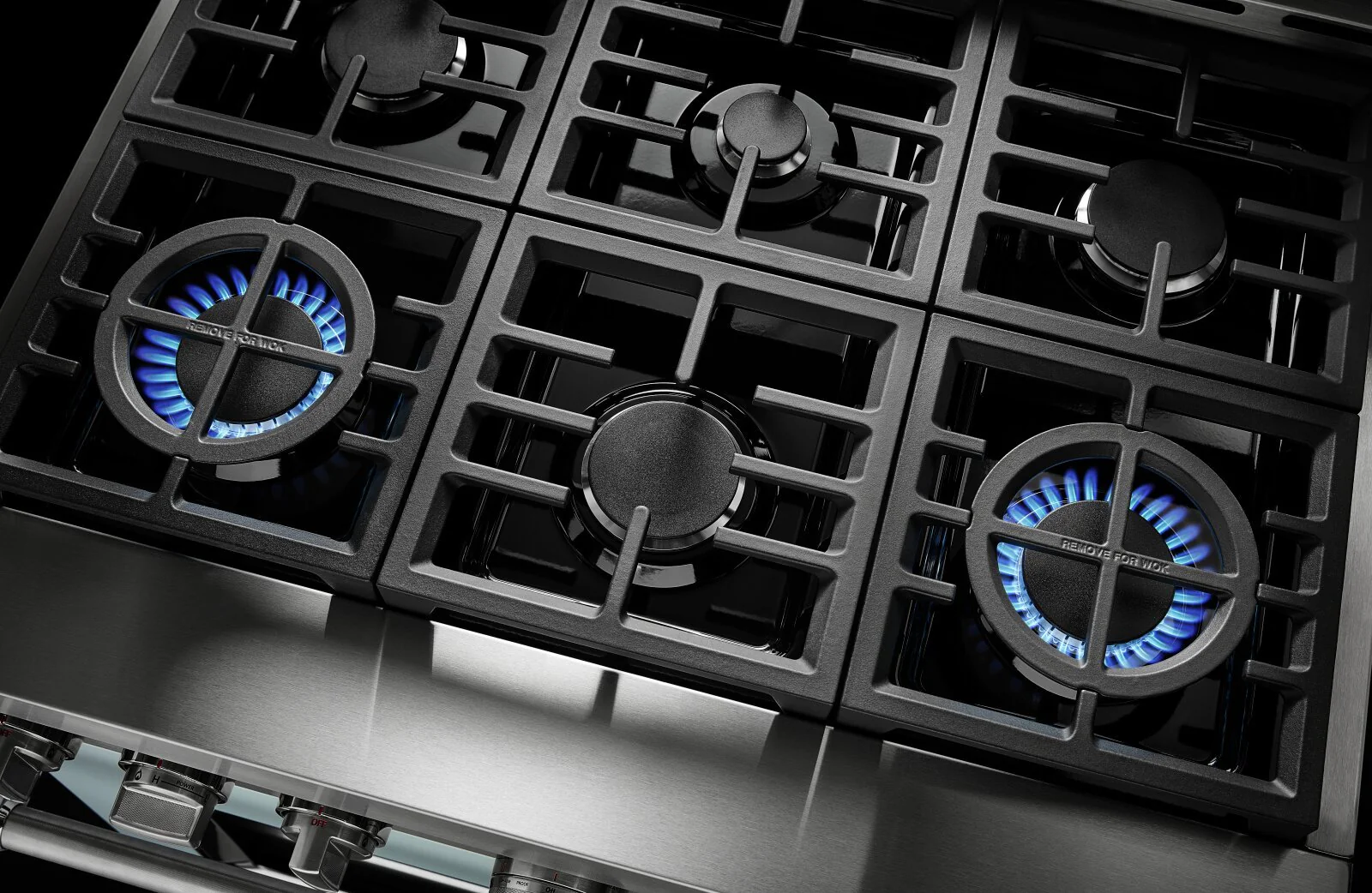 KitchenAid 36'' Smart Commercial-Style Dual Fuel Range - KFDC506JMB - Image 3