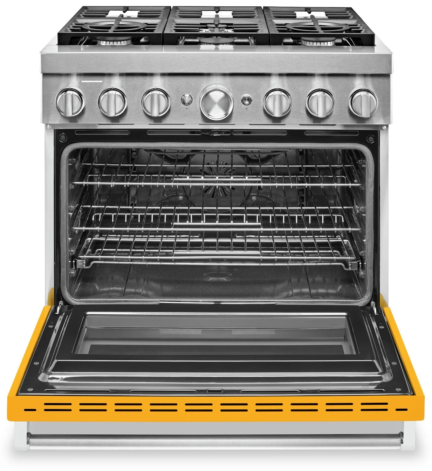 KitchenAid 36'' Smart Commercial-Style Dual Fuel Range - KFDC506JYP - Image 2