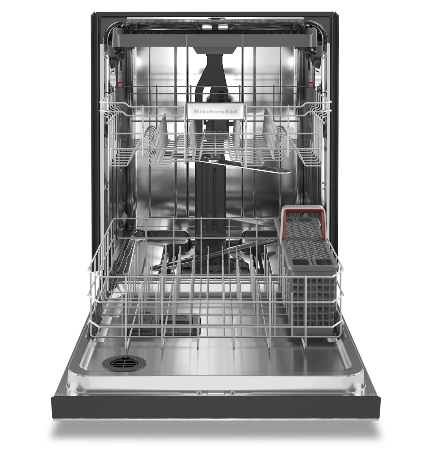 KitchenAid 39 dB Front-Control Dishwasher with Third Level Rack - KDFE204KPS - Image 2