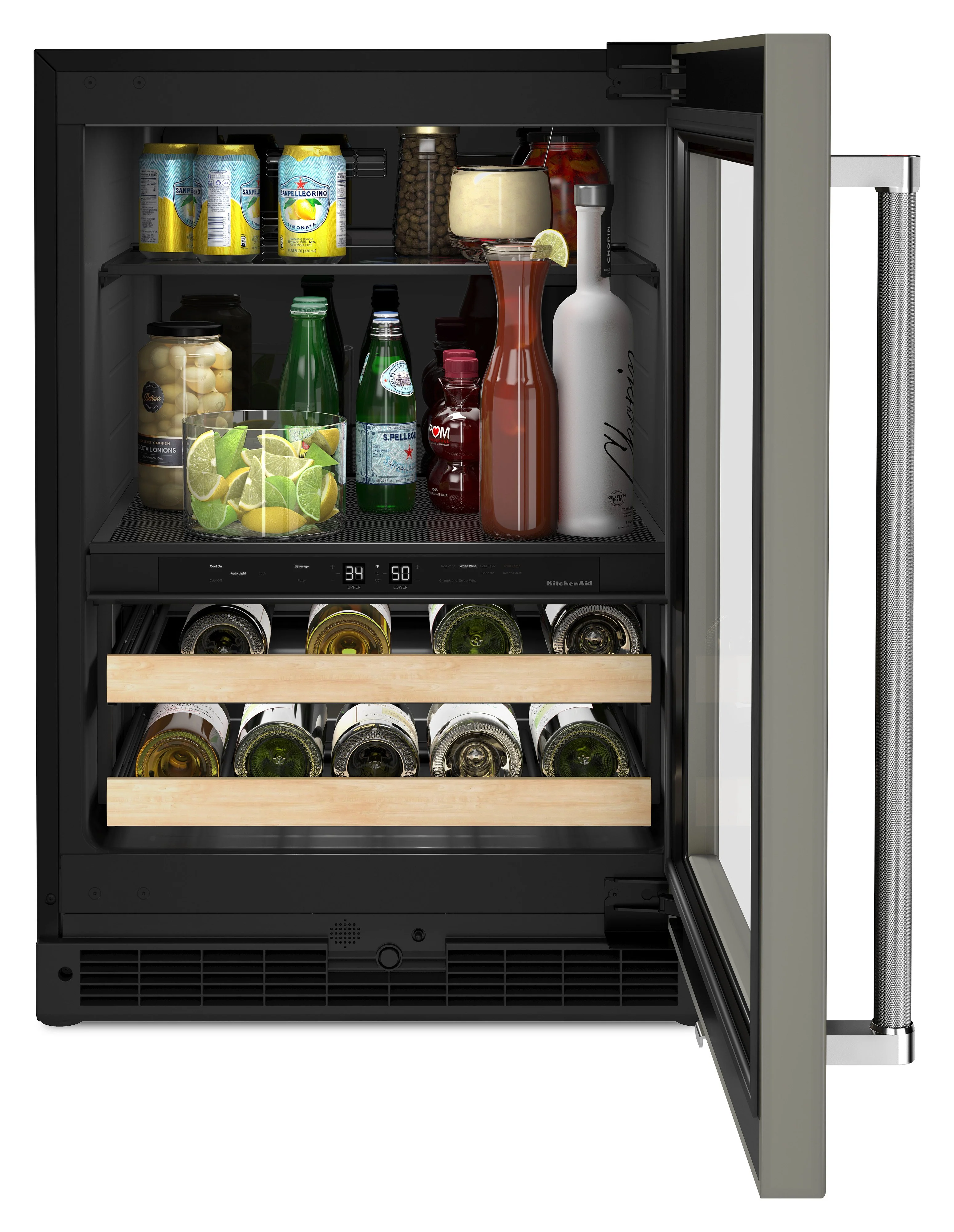 KitchenAid 4.9 Cu. Ft. Panel-Ready 14-Bottle Beverage Centre - KUBR214KPA - Image 4