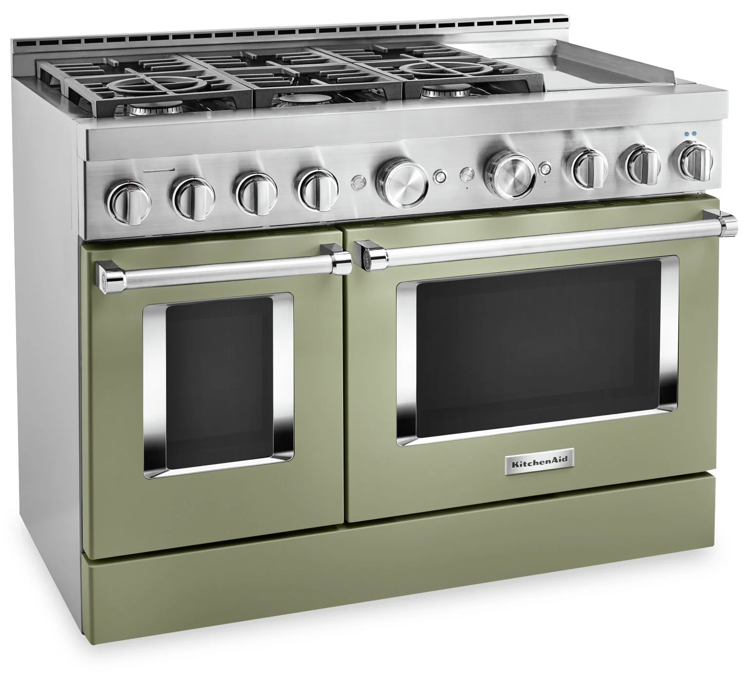 KitchenAid 48'' Smart Commercial-Style Dual Fuel Range with Griddle - KFDC558JAV - Image 2