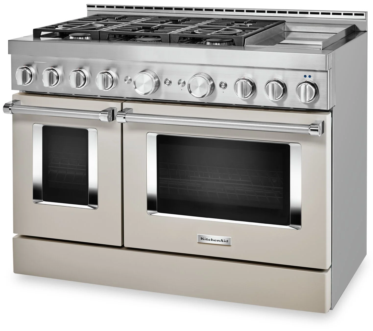 KitchenAid 48'' Smart Commercial-Style Dual Fuel Range with Griddle - KFDC558JMH - Image 2